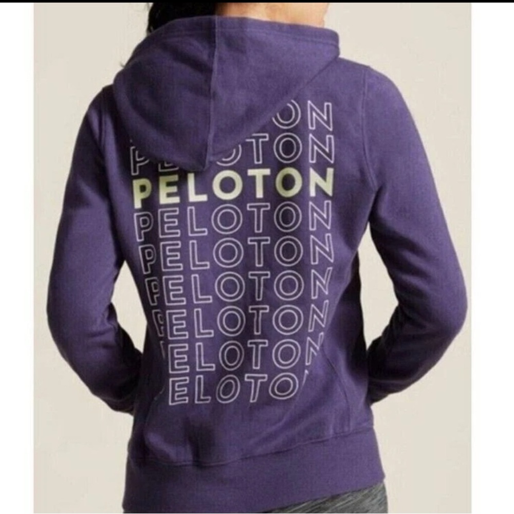 Peloton Women’s Full Zip Hoodie Purple Size Large Excellent!